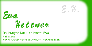 eva weltner business card
