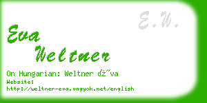 eva weltner business card